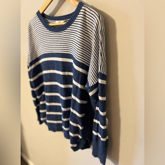 Vineyard Vines Stripe 100% Cotton Sweater Blue Size Large - Picture 6 of 9